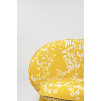 Крісло Dino жовте ARHIVE FABRIC SERGIY KOLOS ShishkaProject
